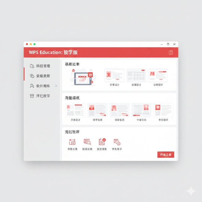 教育版界面与教学工具展示