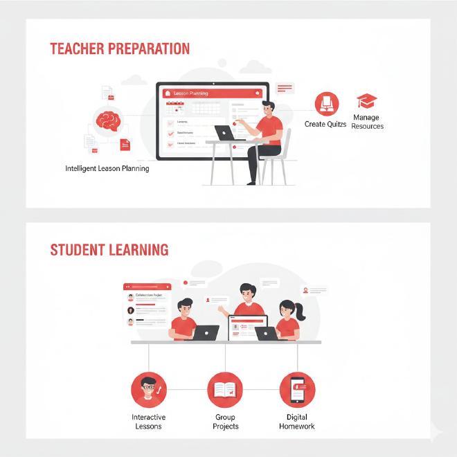 教师备课与学生学习应用场景