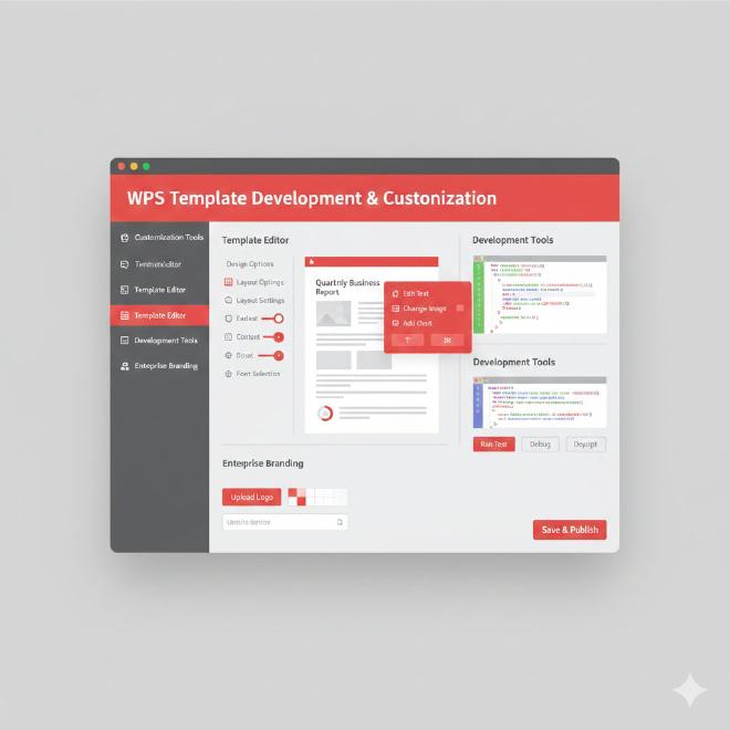 模板定制与开发工具界面