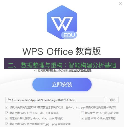 wps下载 二、 数据整理与重构：智能构建分析基础