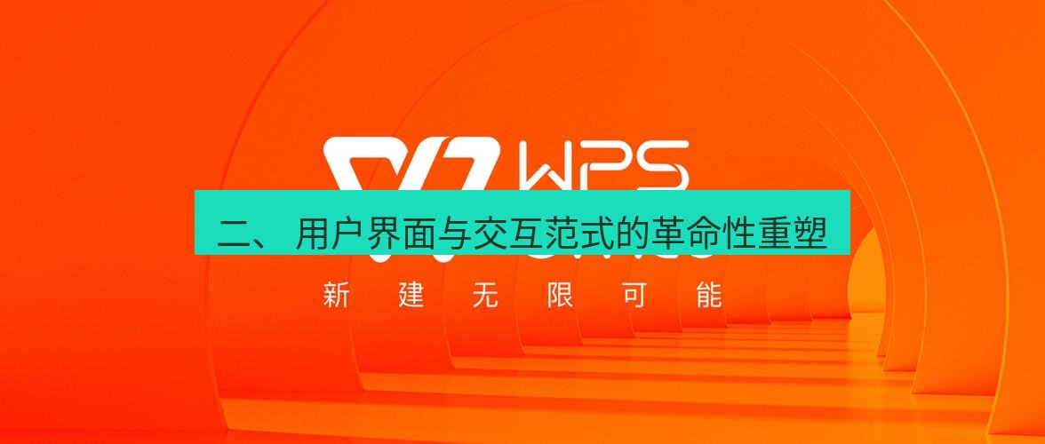 wps下载 二、 用户界面与交互范式的革命性重塑