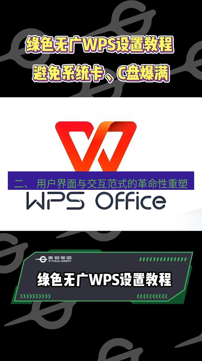 wps下载 二、 用户界面与交互范式的革命性重塑