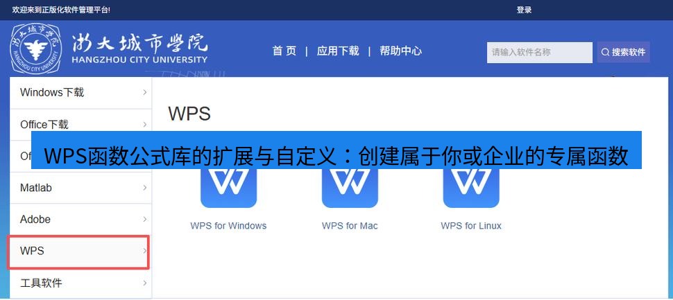 wps下载 WPS函数公式库的扩展与自定义：创建属于你或企业的专属函数