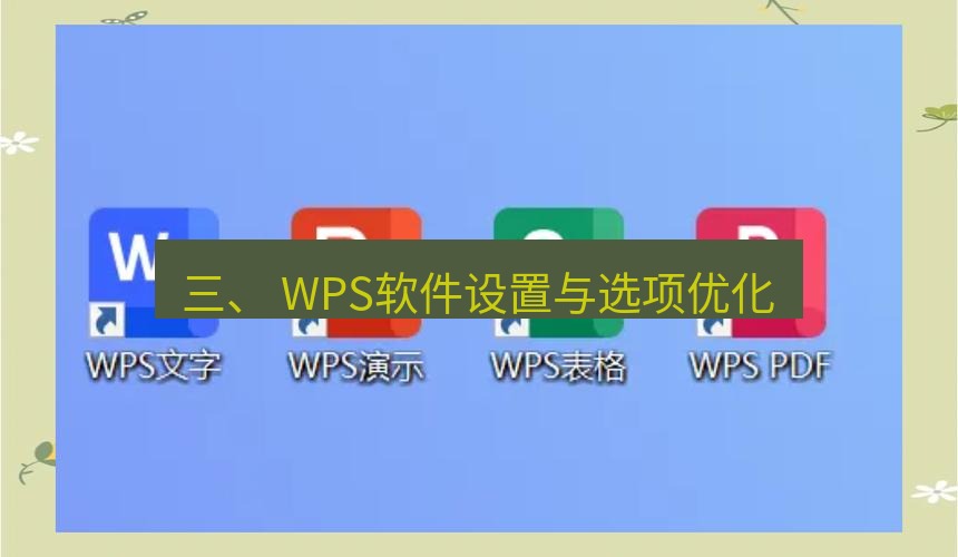 wps下载 三、 WPS软件设置与选项优化