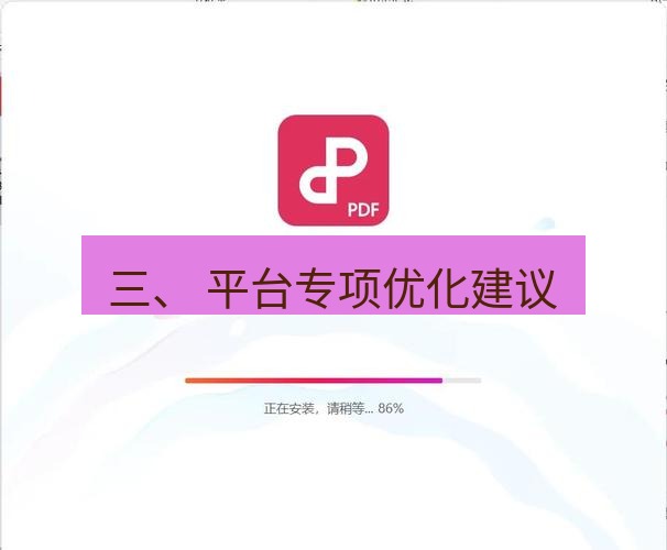 wps下载 三、 平台专项优化建议