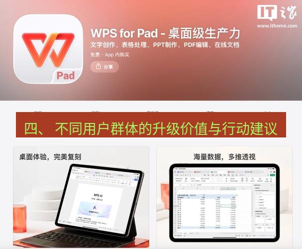 wps下载 四、 不同用户群体的升级价值与行动建议