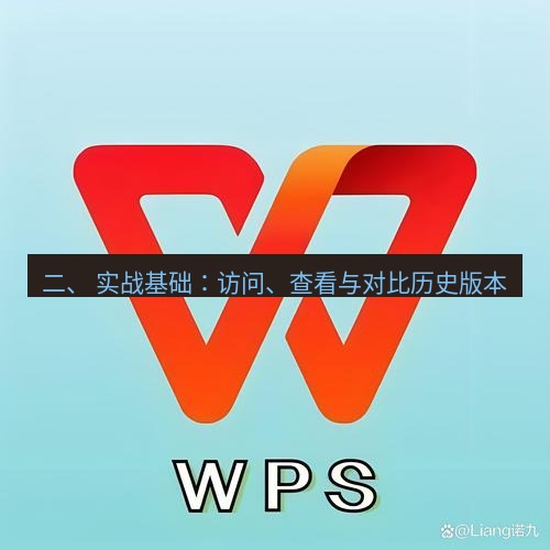 wps下载 二、 实战基础：访问、查看与对比历史版本