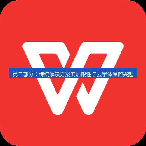 wps下载 第二部分：传统解决方案的局限性与云字体库的兴起