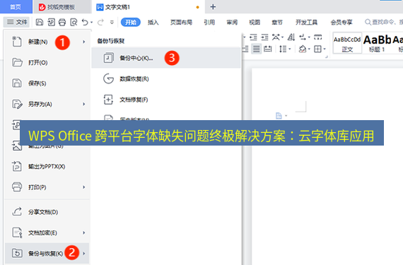 wps下载 WPS Office 跨平台字体缺失问题终极解决方案：云字体库应用