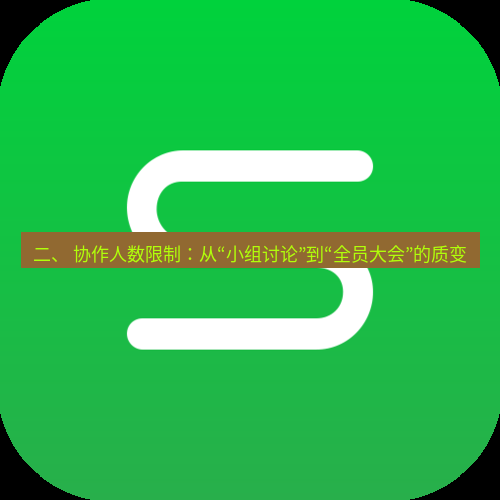 wps下载 二、 协作人数限制：从“小组讨论”到“全员大会”的质变
