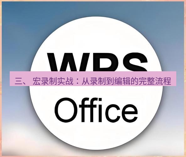 wps下载 三、 宏录制实战：从录制到编辑的完整流程