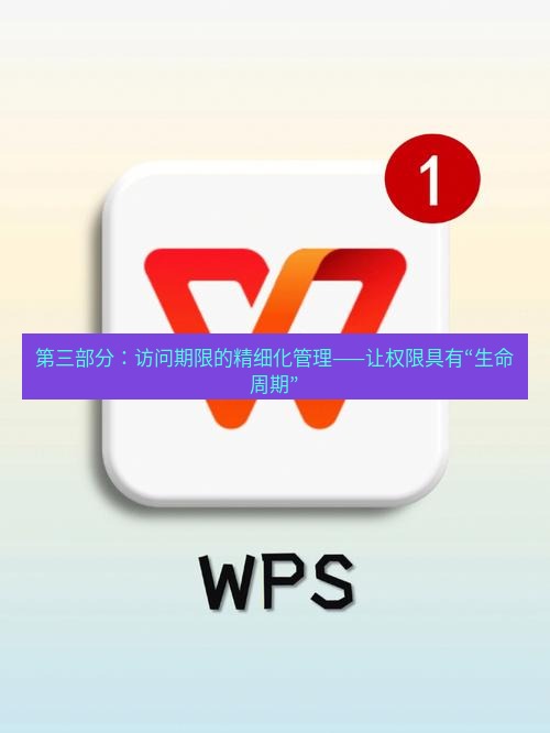 wps下载 第三部分：访问期限的精细化管理——让权限具有“生命周期”