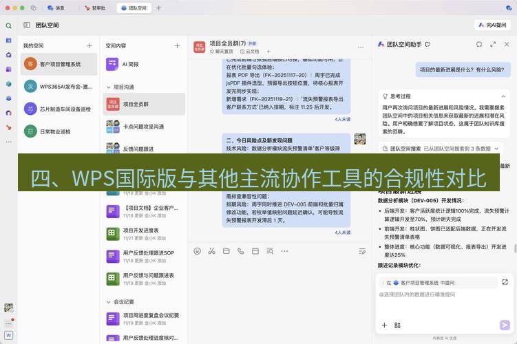 wps下载 四、WPS国际版与其他主流协作工具的合规性对比