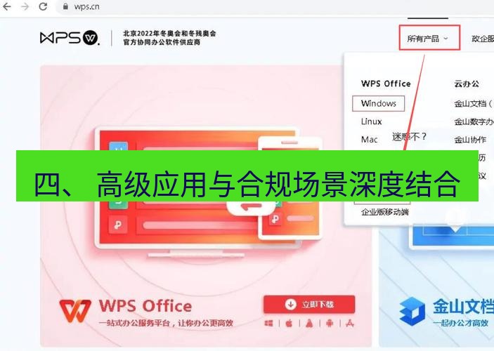 wps下载 四、 高级应用与合规场景深度结合