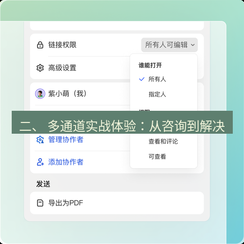 wps下载 二、 多通道实战体验：从咨询到解决