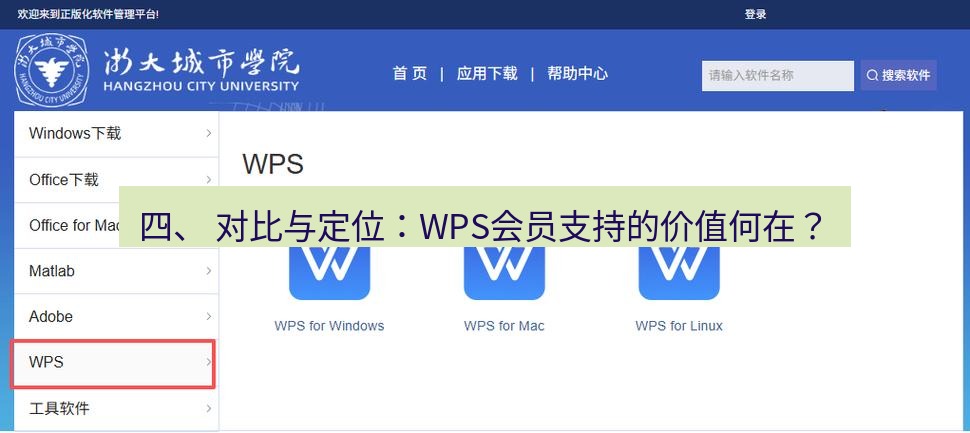 wps下载 四、 对比与定位：WPS会员支持的价值何在？