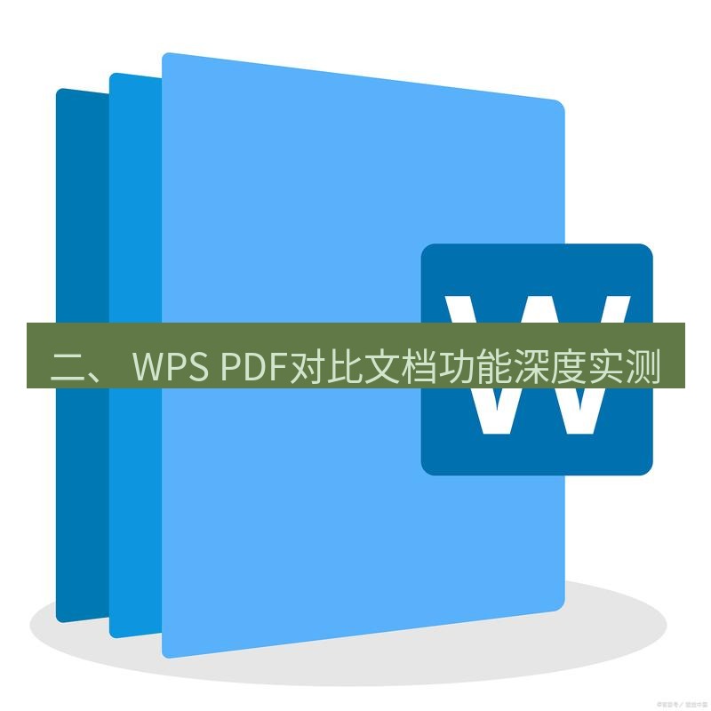 wps下载 二、 WPS PDF对比文档功能深度实测
