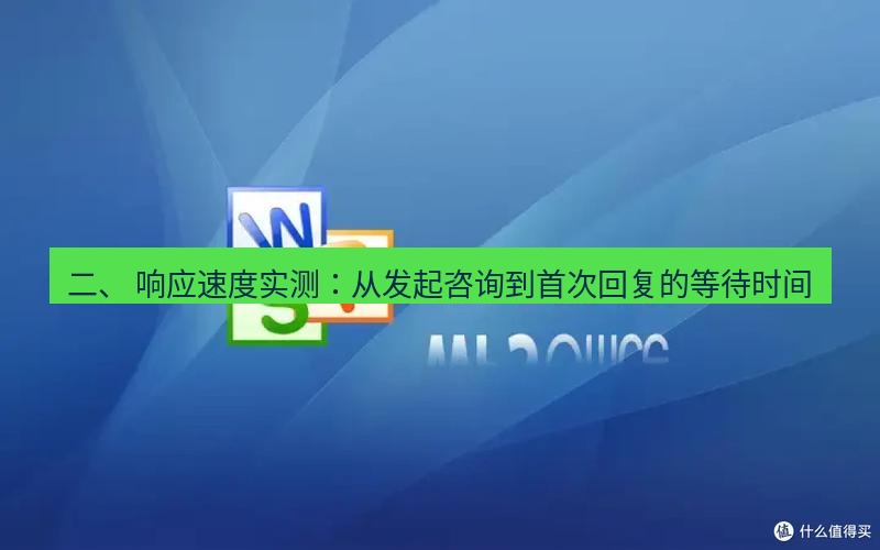 wps下载 二、 响应速度实测：从发起咨询到首次回复的等待时间