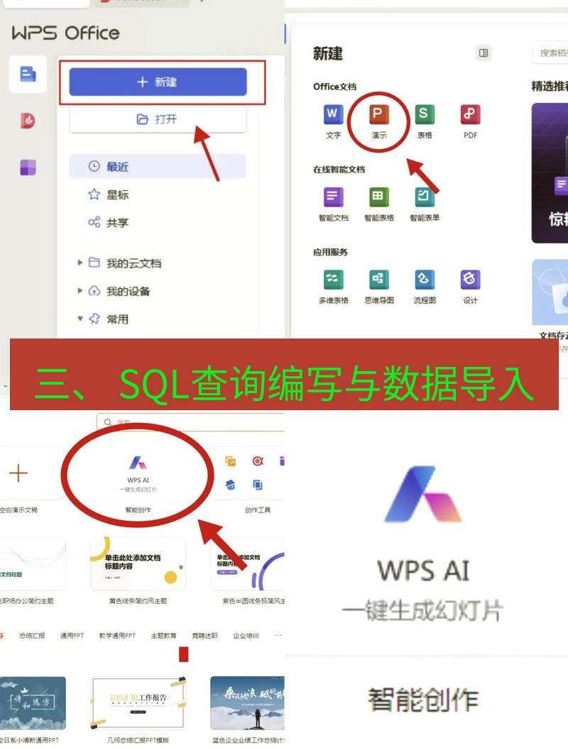 wps下载 三、 SQL查询编写与数据导入