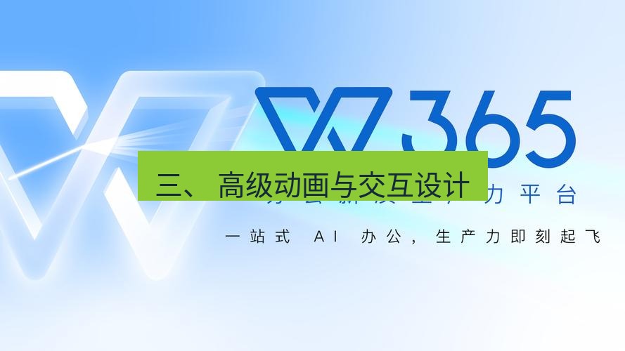 wps下载 三、 高级动画与交互设计