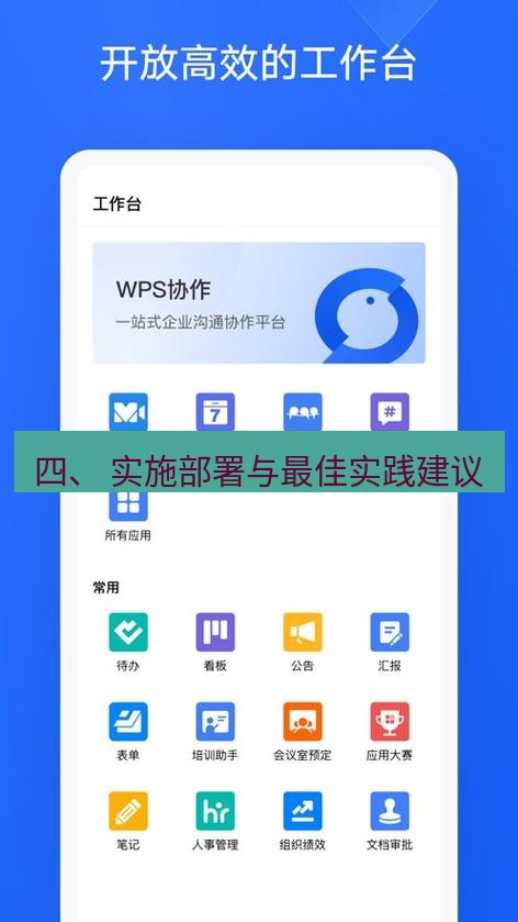 wps下载 四、 实施部署与最佳实践建议