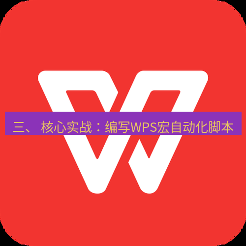 wps下载 三、 核心实战：编写WPS宏自动化脚本