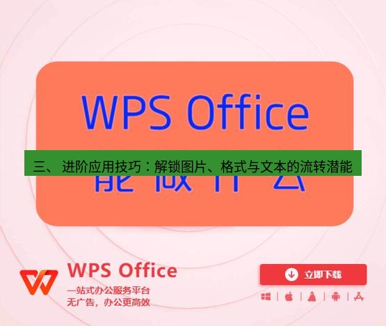 wps下载 三、 进阶应用技巧：解锁图片、格式与文本的流转潜能