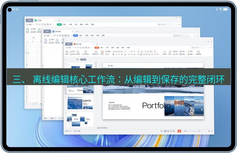 wps下载 三、 离线编辑核心工作流：从编辑到保存的完整闭环