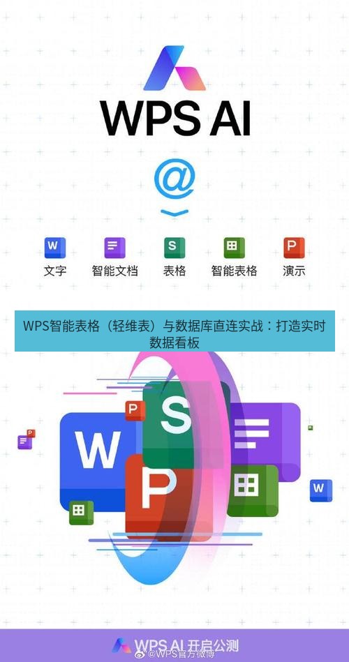 wps下载 WPS智能表格（轻维表）与数据库直连实战：打造实时数据看板