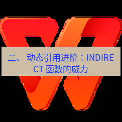 wps下载 二、 动态引用进阶：INDIRECT 函数的威力
