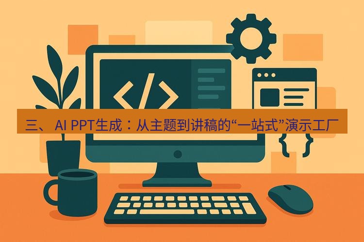 wps下载 三、 AI PPT生成：从主题到讲稿的“一站式”演示工厂